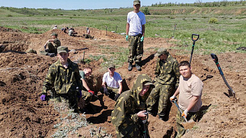 Сводный поисковый отряд Нижневартовска поднял останки более 20-ти бойцов Красной Армии 