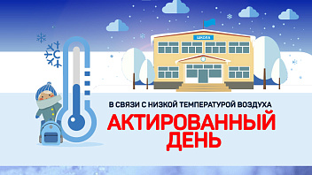 В Советском районе из-за морозов школьники с 1 по 8 класс остались дома