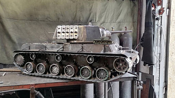Югорский активист создал модель танка КВ-1 «Клим Ворошилов»