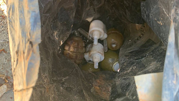 В Нижневартовске мужчина выкопал на грядках гранаты и патроны
