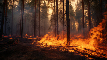 В Советском районе ввели режим ЧС из-за лесных пожаров
