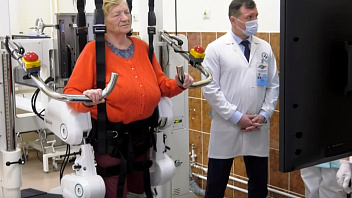 В Урае роботизированная техника помогает пациентам вернуть навык ходьбы