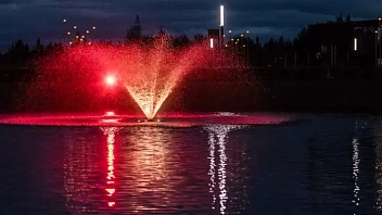 В Нижневартовске запустили первый фонтан