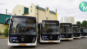 Пять новых автобусов большого класса вышли на линию в Ханты-Мансийске