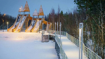 В Белоярском открыли сноу-парк